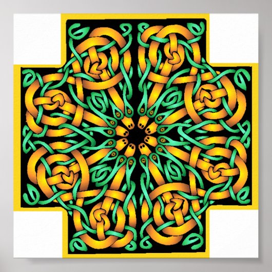 Poster Croix celtique 2 (Devant)