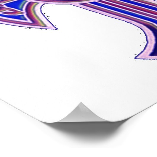 Poster Croix celtique 2 violet (Coin)