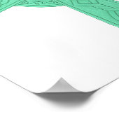 Poster Croix celtique 3 verte (Coin)