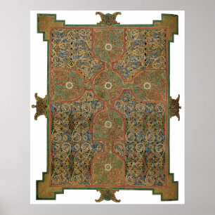Poster Croix celtique de Lindisfarne