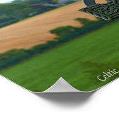 Poster Croix celtique irlandaise, campagne irlandaise (Coin)