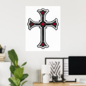 Poster Croix chrétienne (Bureau à domicile)