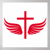 Poster Croix chrétienne (Devant)