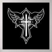 Poster Croix chrétienne (Devant)