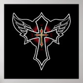 Poster Croix chrétienne (Devant)