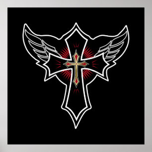 Poster Croix chrétienne