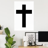 Poster Croix chrétienne (Bureau à domicile)