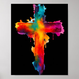 Poster Croix Croyance Religieuse Chrétienne Bénie Foi Gr