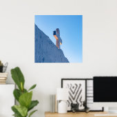 Poster Croix dans la lueur du soir (Bureau à domicile)