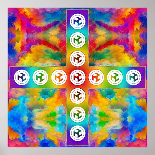 Poster Croix d'Antahkarana - Homme Antahkarana (Devant)