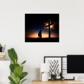 Poster Croix de crucifixion Jésus Christ (Bureau à domicile)