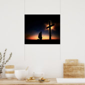 Poster Croix de crucifixion Jésus Christ (Cuisine)