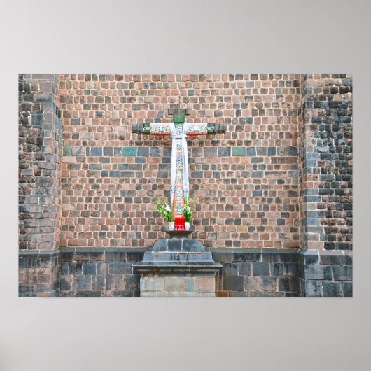 Poster Croix de Cusco, Pérou (Devant)
