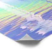 Poster Croix de Jésus arc-en-ciel (Coin)