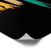 Poster Croix de la foi chrétienne Vintage (Coin)