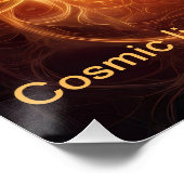 Poster Croix de l'énergie cosmique celtique (Coin)