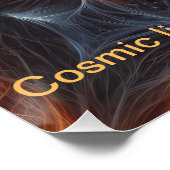 Poster Croix de l'énergie cosmique celtique (Coin)