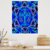 Poster Croix de Mandala par Amelia Carrie (Cuisine)