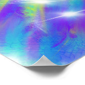 Poster Croix de résurrection abstraite de Pâques (Coin)