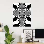 POSTER CROIX DE ZEBRA (Bureau à domicile)