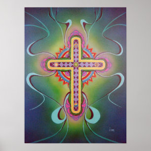 Poster Croix des symboles
