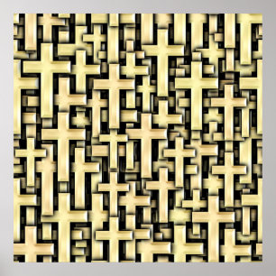 Poster Croix d'or