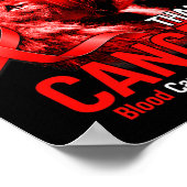 Poster Croix du lion chrétien Dieu est plus grand que le (Coin)