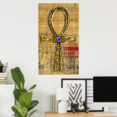 Poster Croix égyptienne d'Ankh (Bureau à domicile)