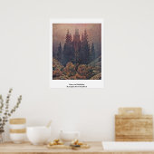 Poster Croix Et Cathédrale Par Caspar David Friedrich (Cuisine)