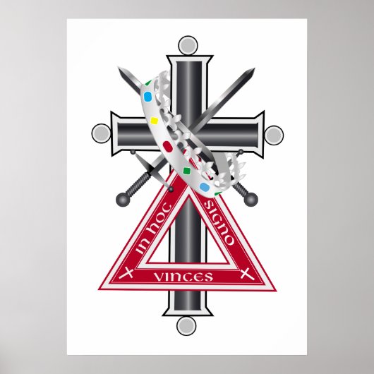 Poster Croix freemasonique (Devant)