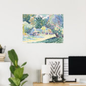 Poster Croix Henri-Edmond : Aquarelle paysagère (Bureau à domicile)