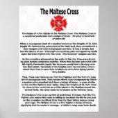 Poster Croix maltaise (Devant)