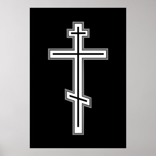 Poster Croix orthodoxe (Devant)