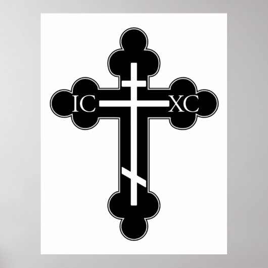 Poster Croix orthodoxe (Devant)