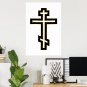 Poster Croix orthodoxe russe (Bureau à domicile)