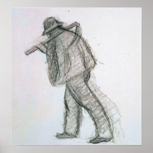 Poster Croix - Paysan Avec Scythe