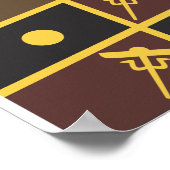 Poster Croix Rose 'Thoth Tarot' Lamen (Coin)