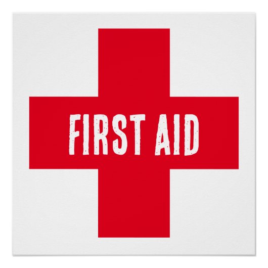 Poster - Croix Rouge des premiers secours (Devant)