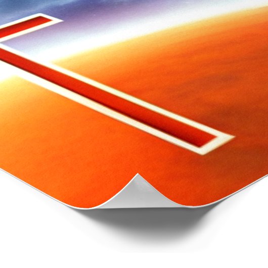 Poster Croix Rouge sur Mars (Coin)