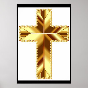 POSTER CROIX SAINTE EN OR
