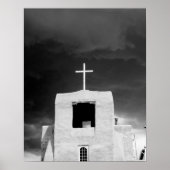 Poster Croix sur la plus ancienne église, San Miguel, Pèr (Devant)