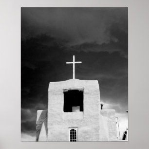 Poster Croix sur la plus ancienne église, San Miguel, Pèr