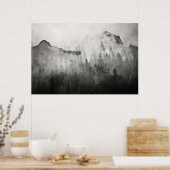 Poster Croix sur le sommet des monts Foggy (Cuisine)