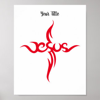 Poster Croix Tribale De Jésus