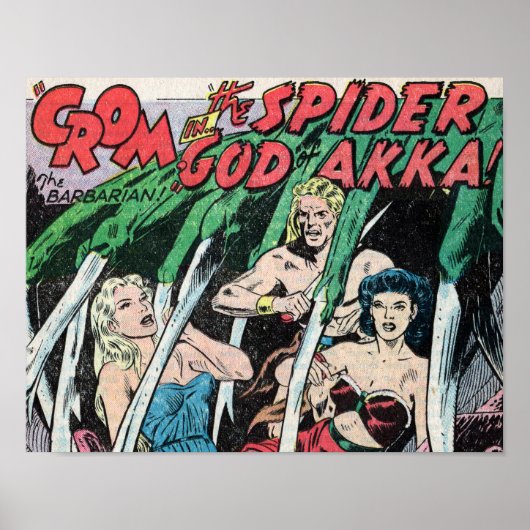 Poster Crom et le Dieu Sider de AKKA Art Imprimer #1 (Devant)
