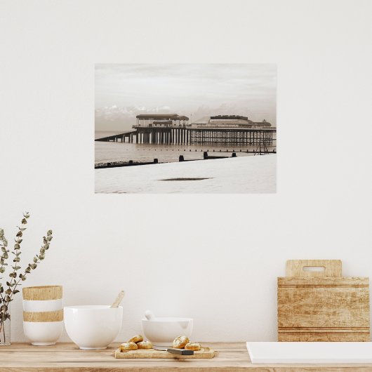 Poster Cromer En Hiver. (Cuisine)