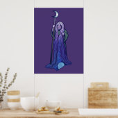 Poster Crone Moon déesse Pagan Art Wiccan (Cuisine)