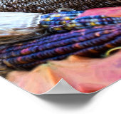 Poster Cronucopie d'action de grâce avec Fruits et Fleurs (Coin)