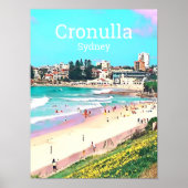 Poster Cronulla Sydney beachside (Devant)
