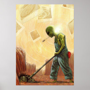 Poster Crop Circle Maker Alien